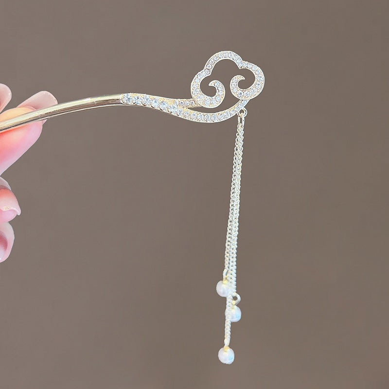 New Chinese Xiangyun Tassel Hairpin Retro Pan Hairpin