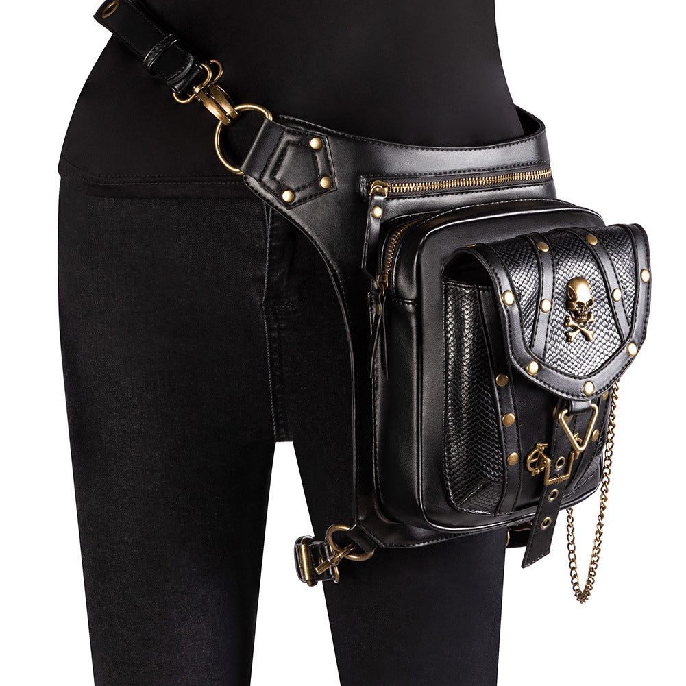 Steampunk Vintage Motorcycle Bag for Women  Waistpack