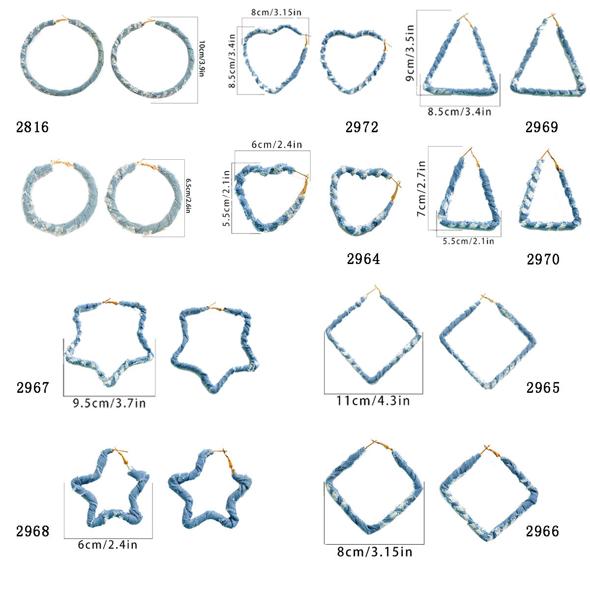 Design de nicho com uma orelha de anel geométrica legal