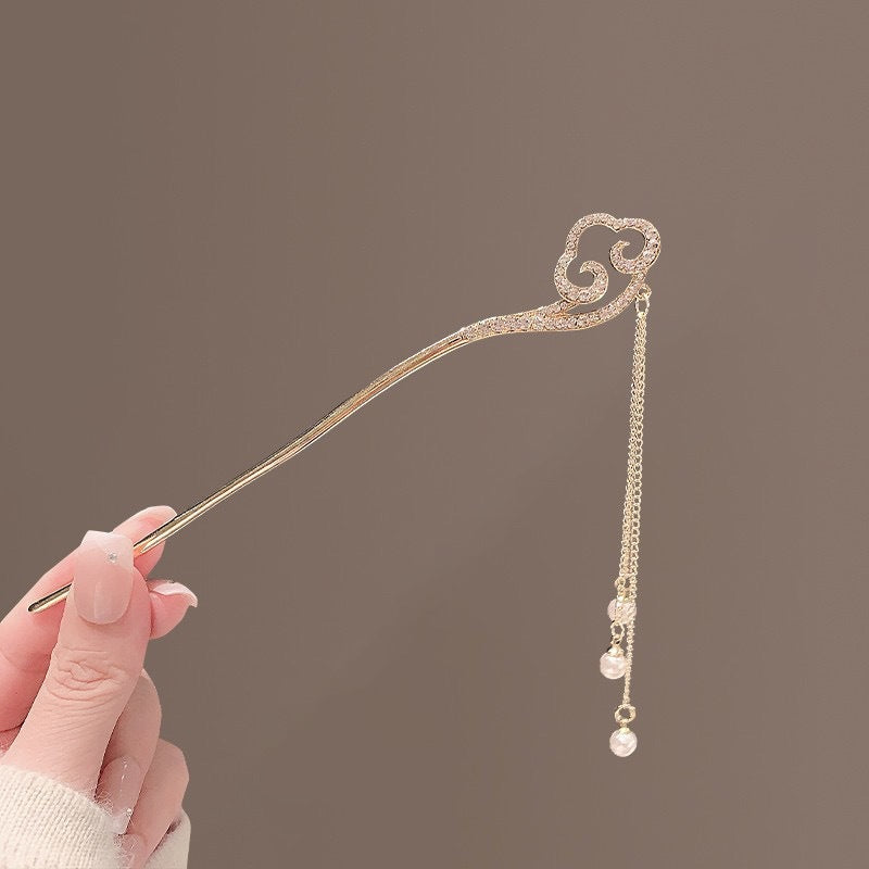 New Chinese Xiangyun Tassel Hairpin Retro Pan Hairpin