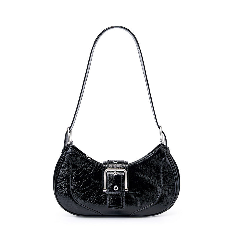 New style cowhide bag niche texture shoulder bag