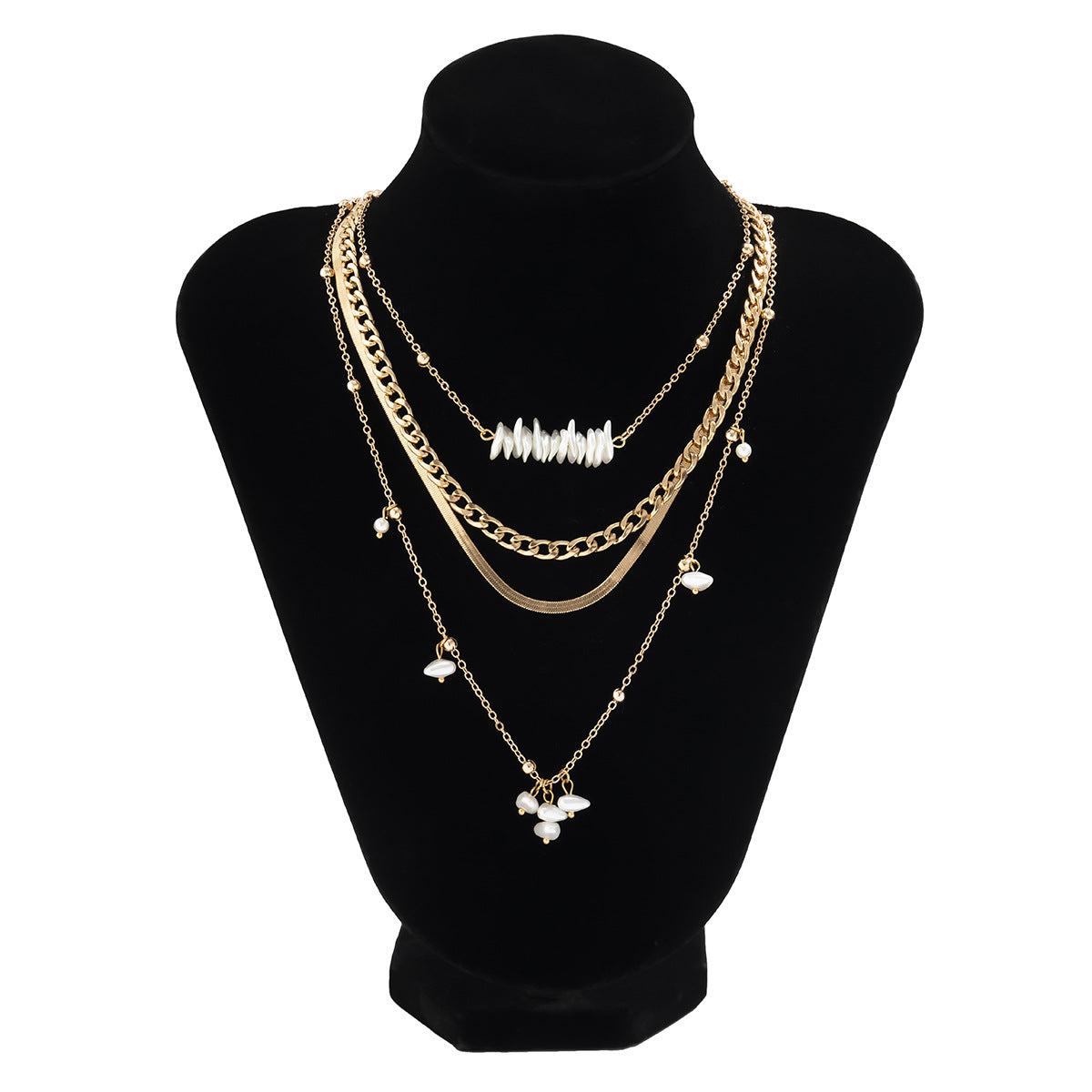 Sweet Cool Style Set Imitation Pearl Spicy Girl Necklace