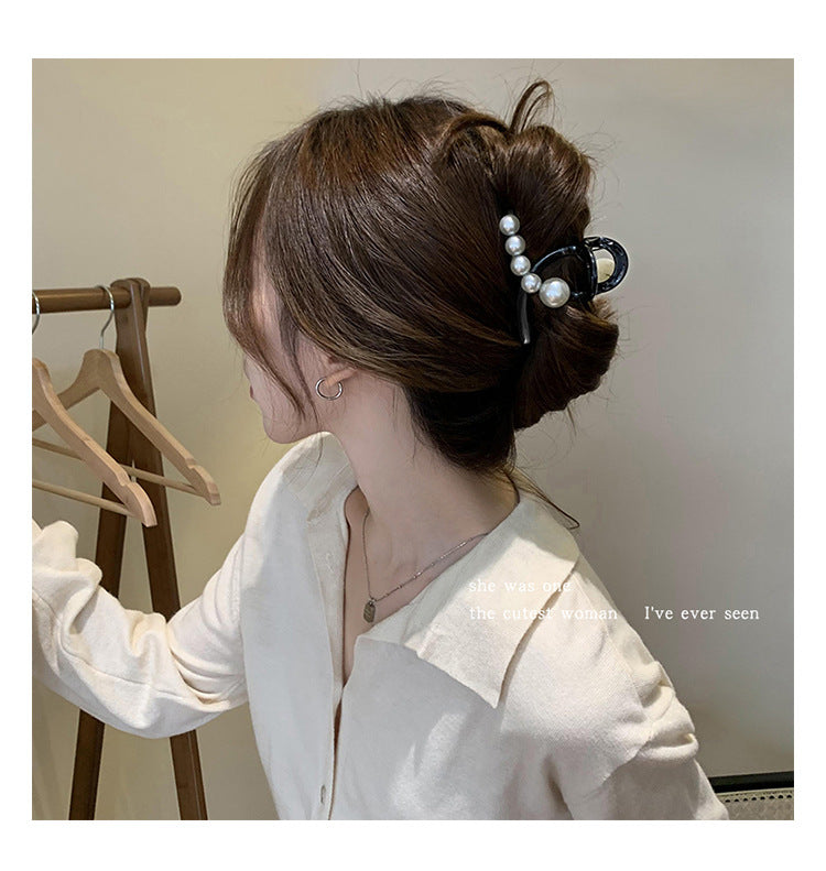 Simple Hairpin Women's 2023 New Pearl Hairpin Headwear