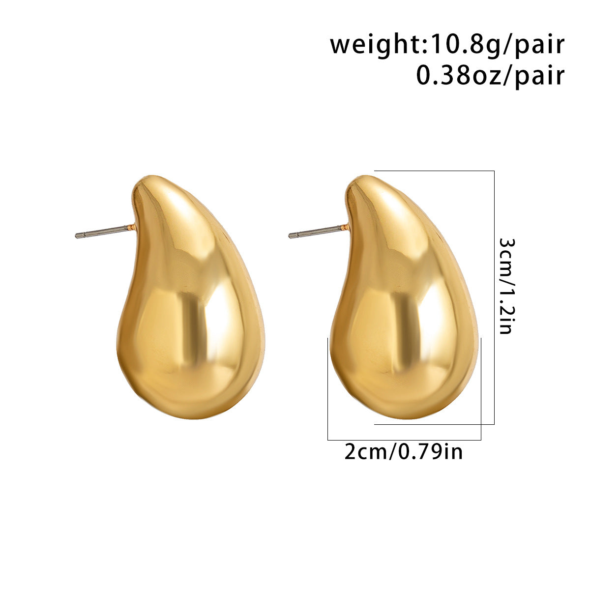 Colar de nicho de lágrima punk simples para pendurar em forma de gota