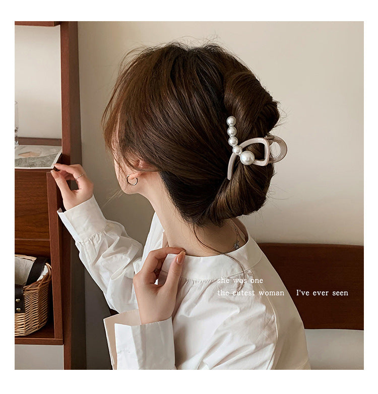 Simple Hairpin Women's 2023 New Pearl Hairpin Headwear