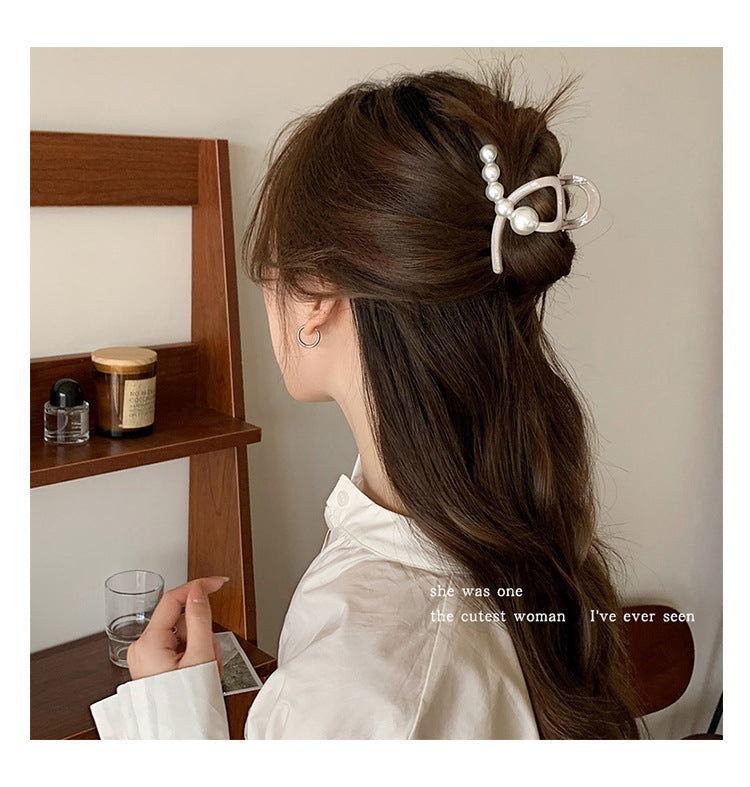 Simple Hairpin Women's 2023 New Pearl Hairpin Headwear