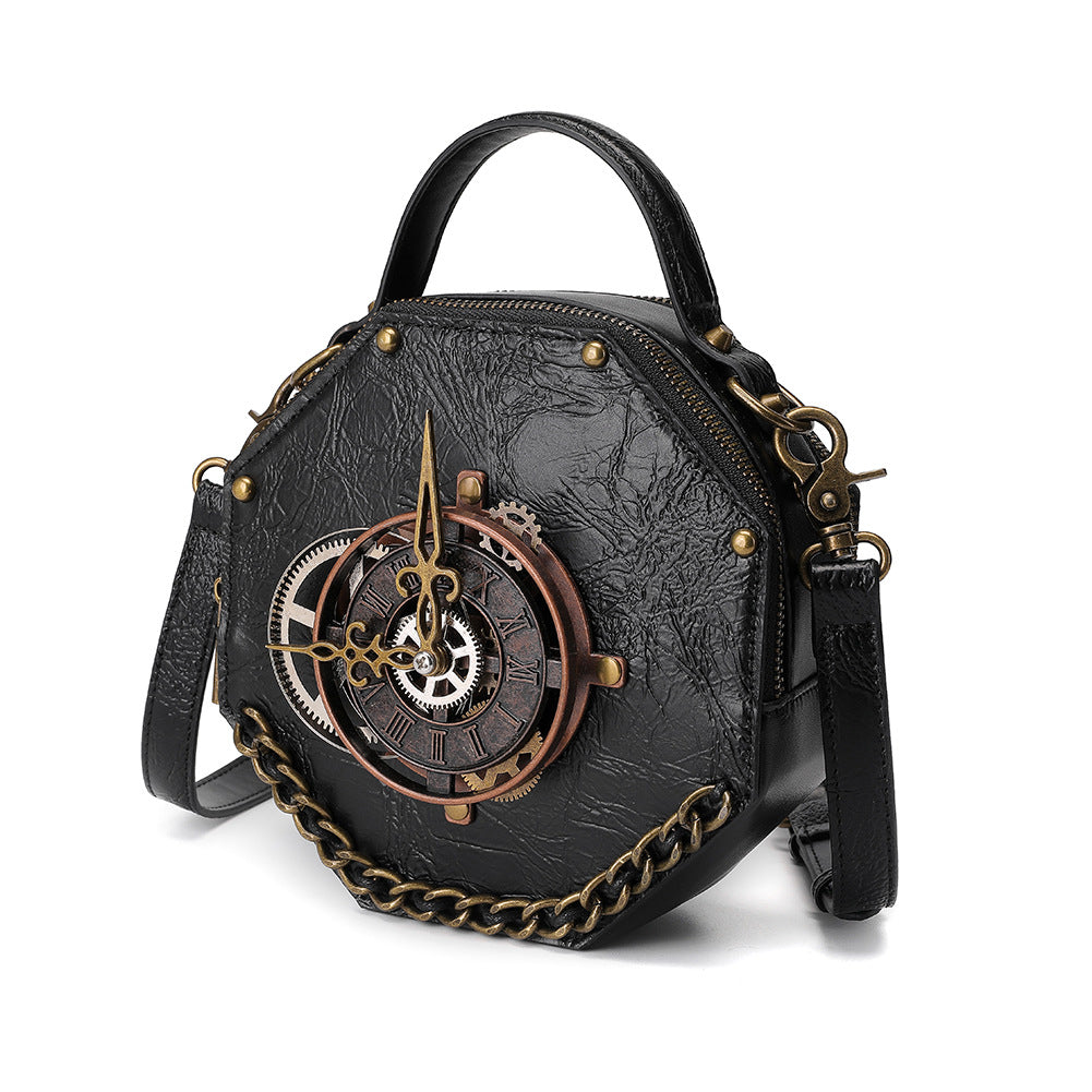 Punk Industrial Vintage Style Women's One Shoulder Crossbody Bag Handbag