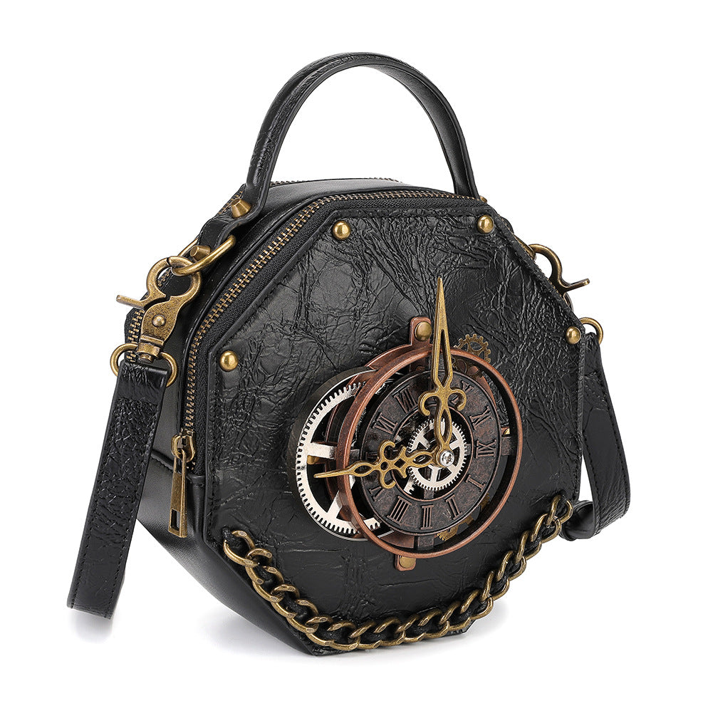 Punk Industrial Vintage Style Women's One Shoulder Crossbody Bag Handbag