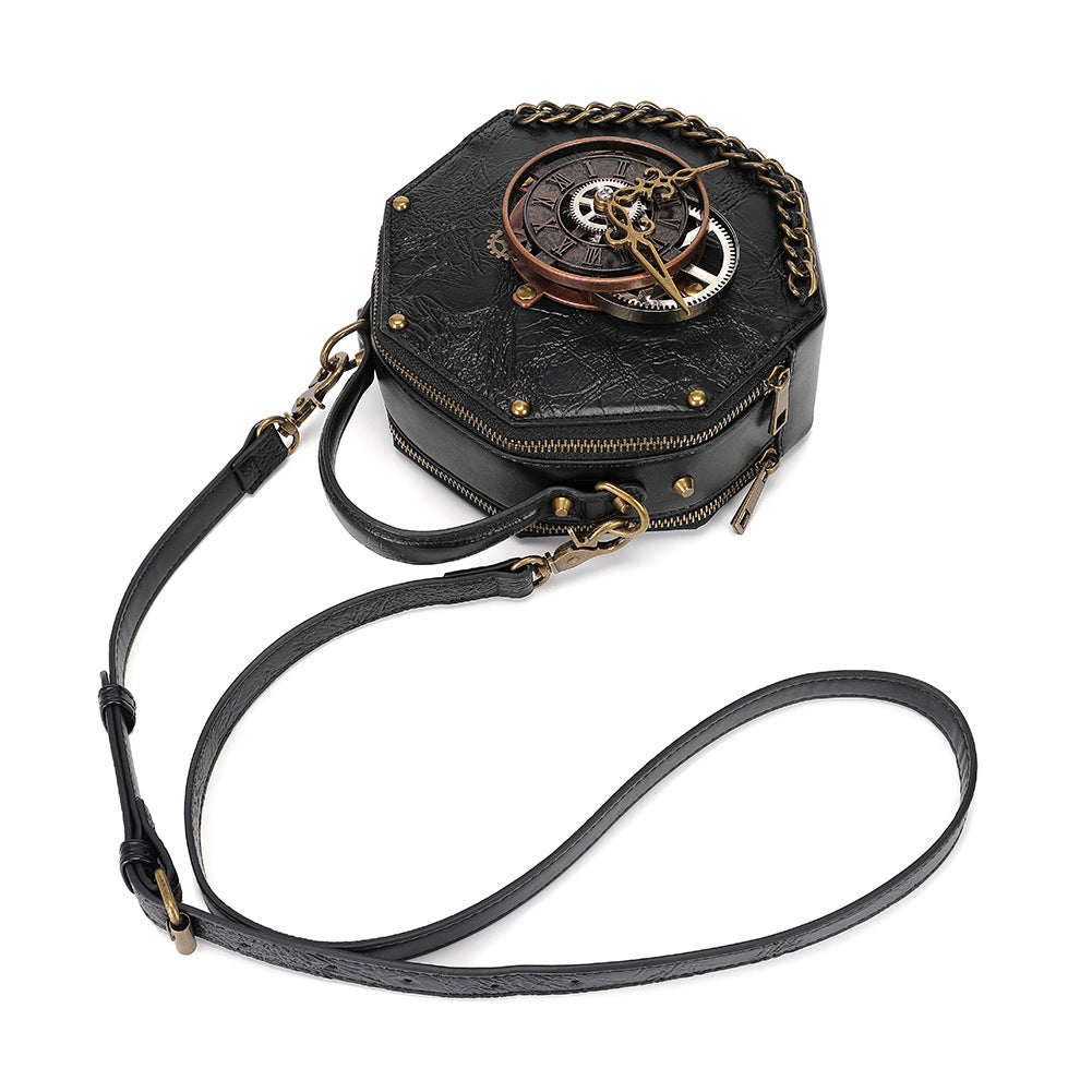 Punk Industrial Vintage Style Women's One Shoulder Crossbody Bag Handbag