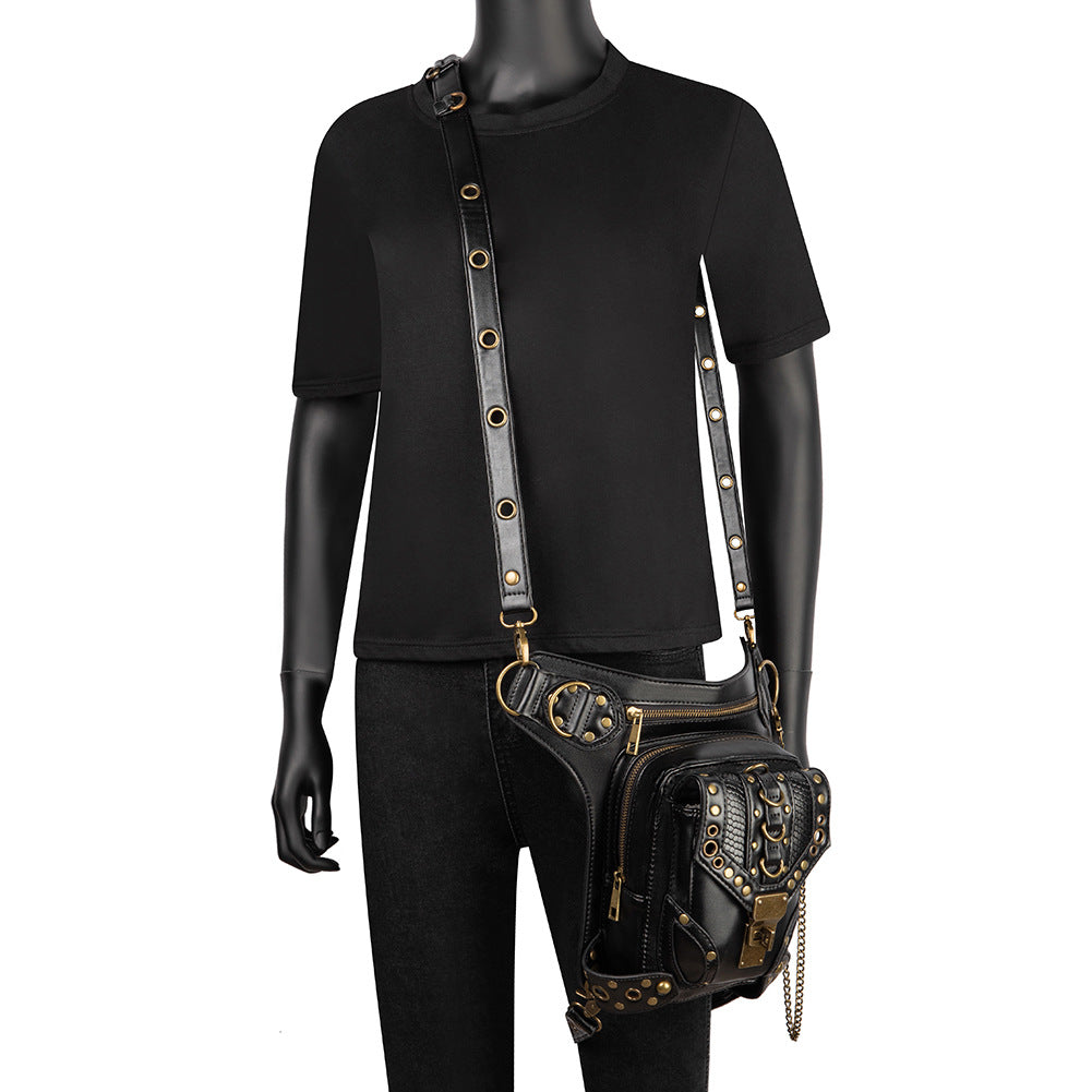 Steampunk Vintage Motorcycle Bag for Women  Waistpack