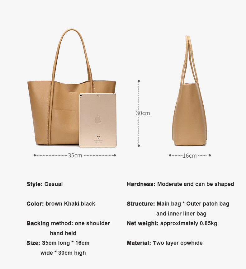 New Leather tote Bag for Summer Carrying