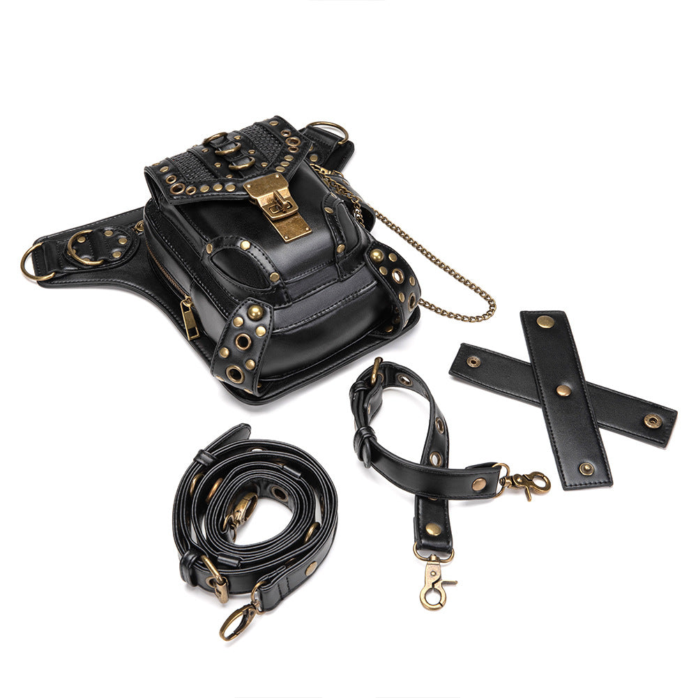 Steampunk Vintage Motorcycle Bag for Women  Waistpack