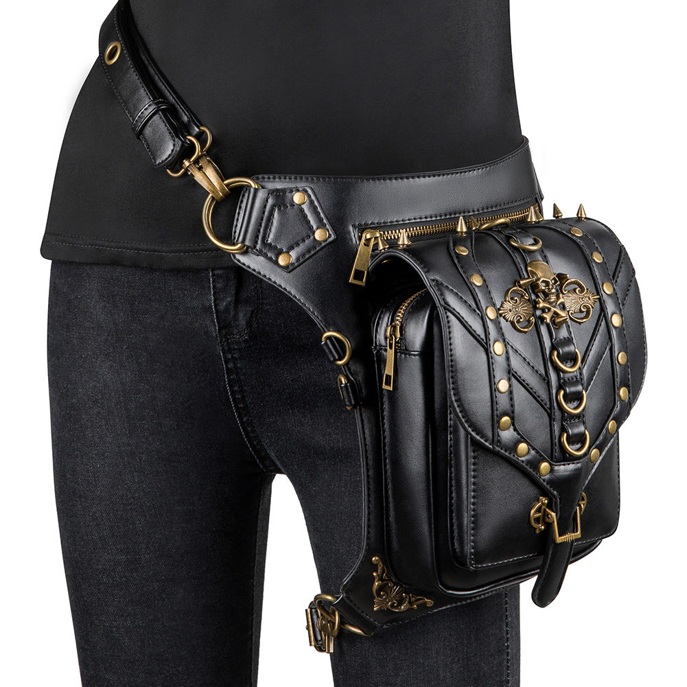 Steampunk Vintage Motorcycle Bag for Women  Waistpack