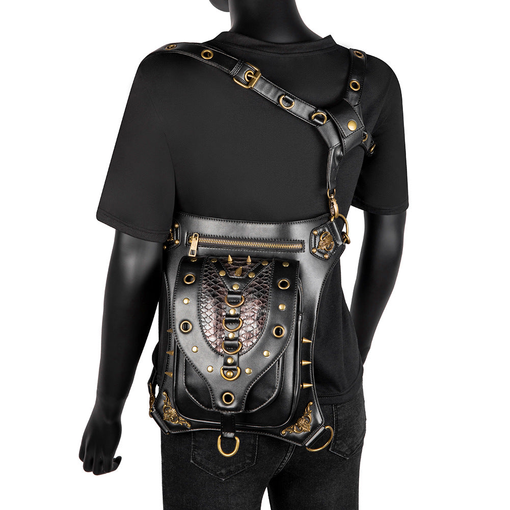 Steampunk Vintage Motorcycle Bag for Women  Waistpack