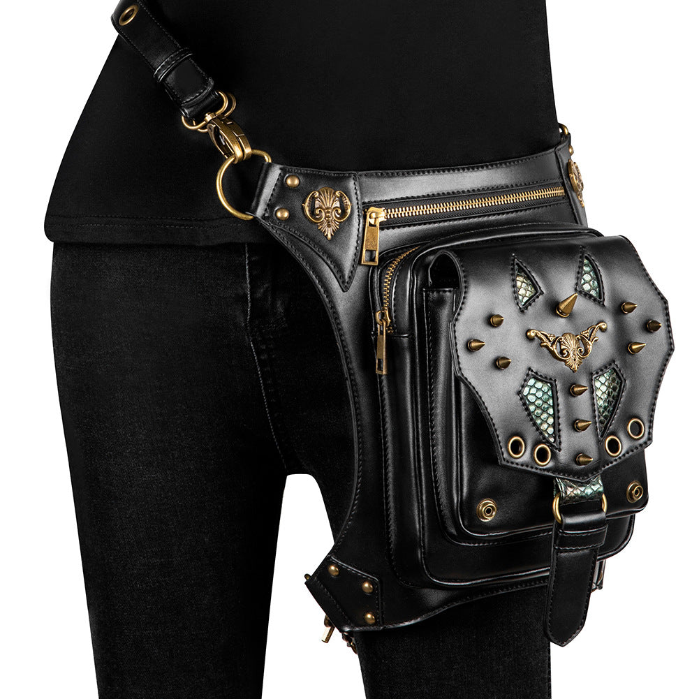 Steampunk Vintage Motorcycle Bag for Women  Waistpack