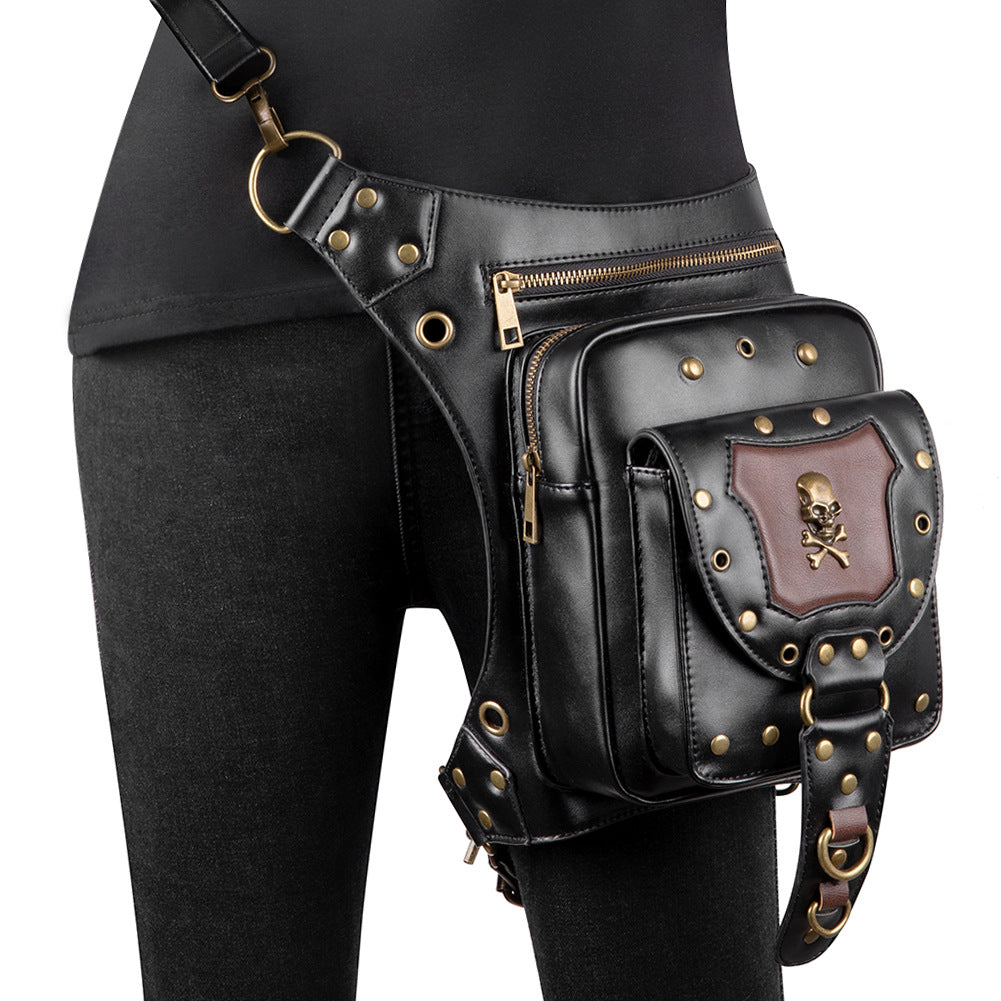 Steampunk Vintage Motorcycle Bag for Women  Waistpack